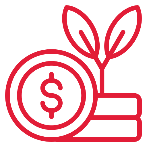 Financial growth icon