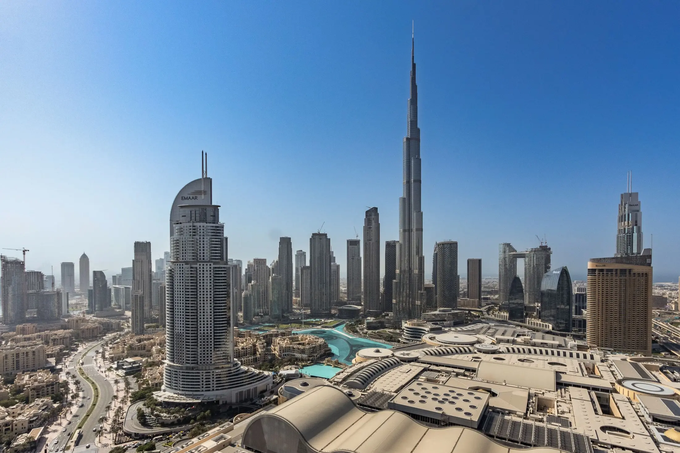 Dubai skyline with the Burj Khalifa — property valuation in Dubai by Reliant Surveyors