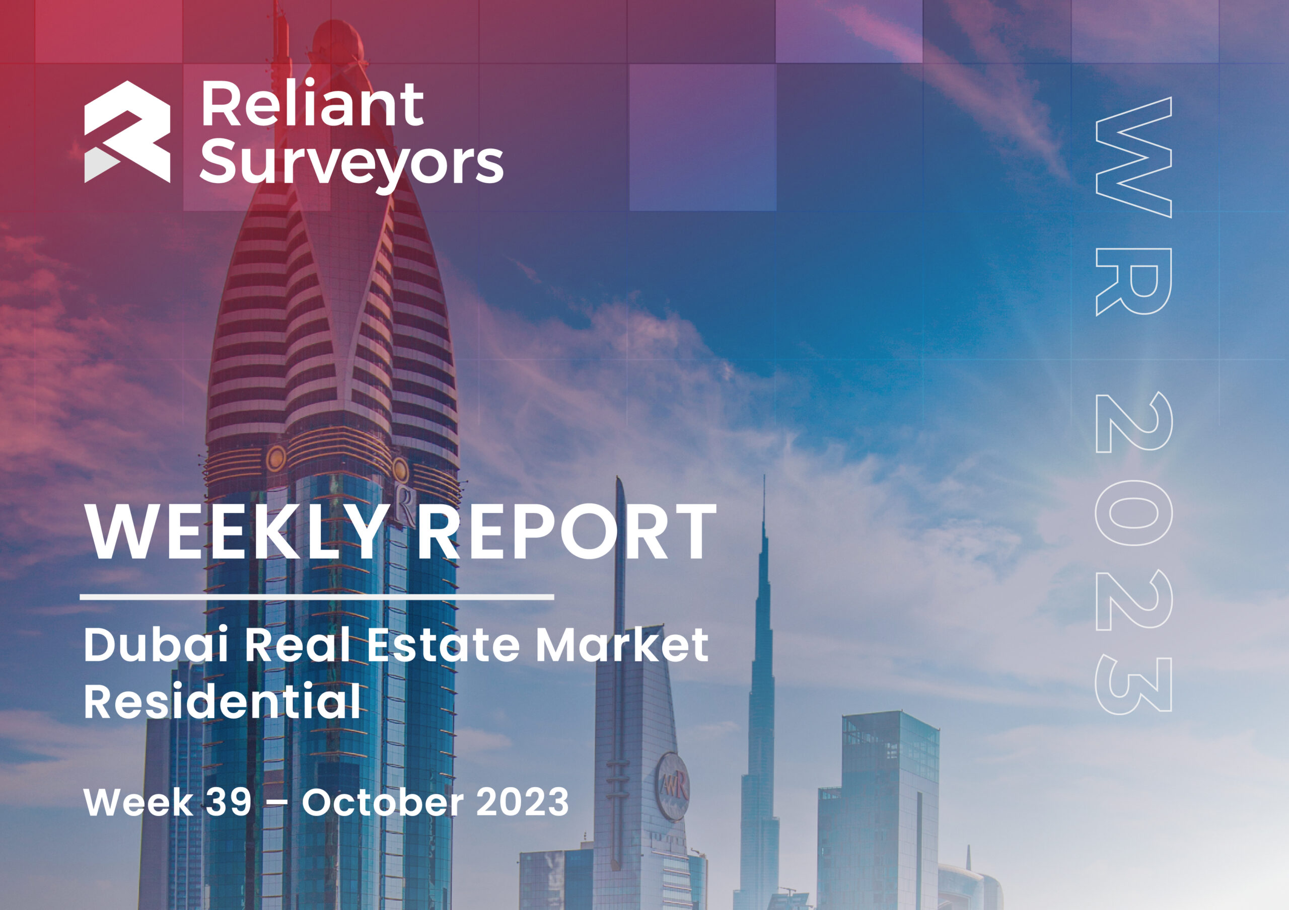 Real estate Research report 39 main image- Dubai realestate market - Residential - Week 39 , Reliant surveyors - valuation company in Dubai