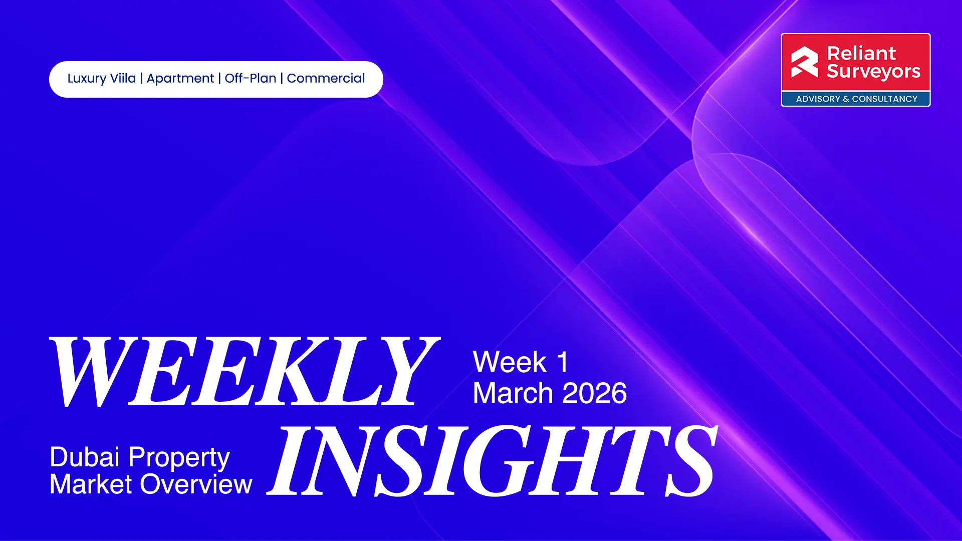 Dubai Real Estate Market Insights: Week 1, March 2026