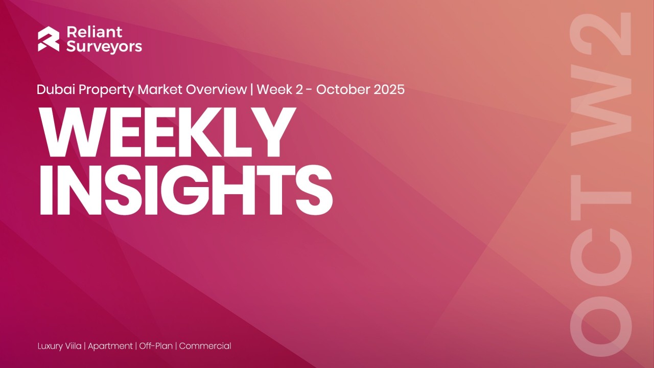 Dubai Real Estate October Week 2 Analysis